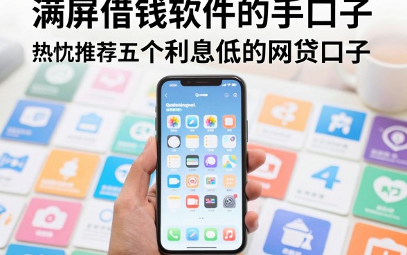 满屏借钱软件的手机,热忱推荐五个利息低的网贷口子