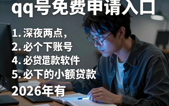 qq号免费申请入口,归纳5个必下的小额贷款软件