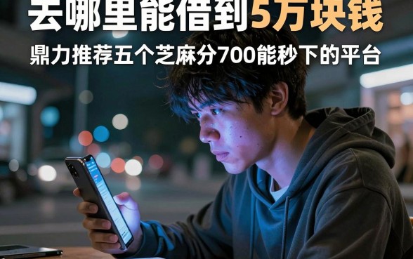 去哪里能借到5万块钱,鼎力推荐五个芝麻分700能秒下的平台