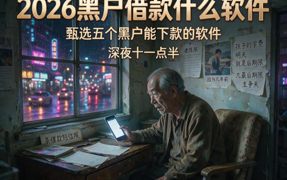 2026黑户借款什么软件，甄选五个黑户能下款的软件