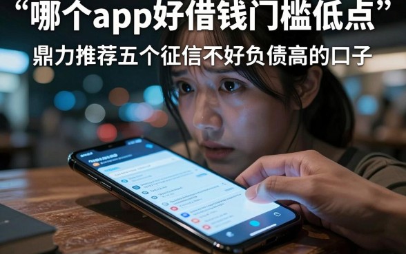 哪个app好借钱门槛低点，鼎力推荐五个征信不好负债高的口子