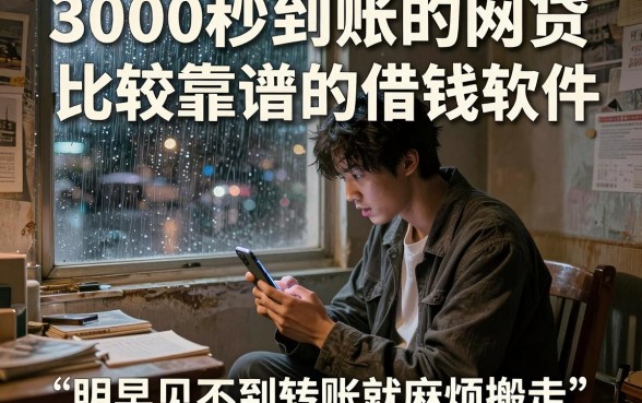 3000秒到账的网贷，胪列五个比较靠谱的借钱软件