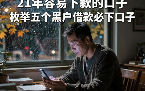 21年容易下款的口子,枚举五个黑户借款必下口子