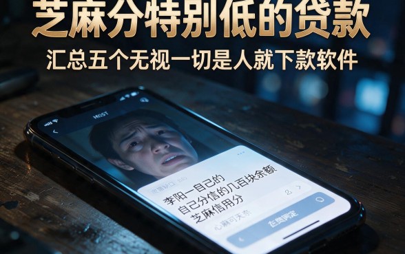芝麻分特别低的贷款,汇总五个无视一切是人就下款软件