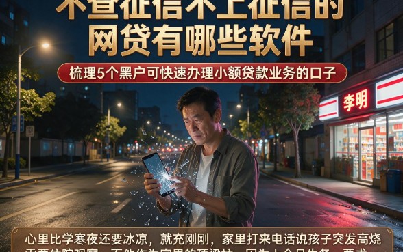不查征信不上征信的网贷有哪些软件，梳理5个黑户可快速办理小额贷款业务的口子