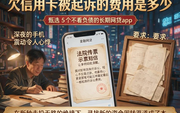 欠信用卡被起诉的费用是多少，甄选5个不看负债的长期网贷app