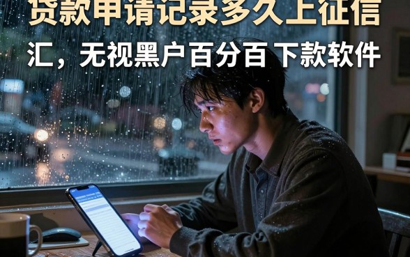 贷款申请记录多久上征信，汇总五个无视黑户百分百下款软件