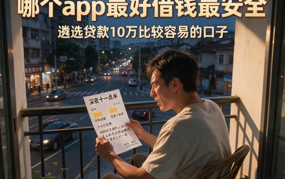 哪个app最好借钱最安全,遴选五个贷款10万比较容易的口子