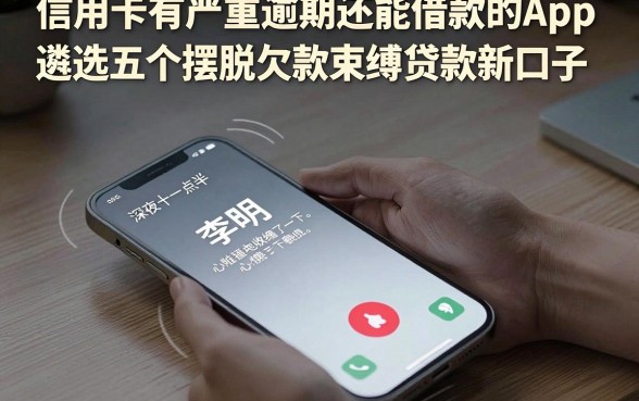 信用卡有严重逾期还能借款的App,遴选五个摆脱欠款束缚贷款新口子