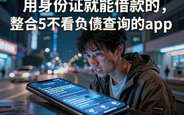 用身份证就能借款的,整合5个不看负债查询的app