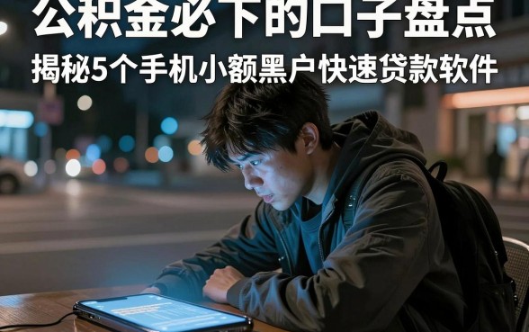 公积金必下的口子盘点，揭秘5个手机小额黑户快速贷款软件