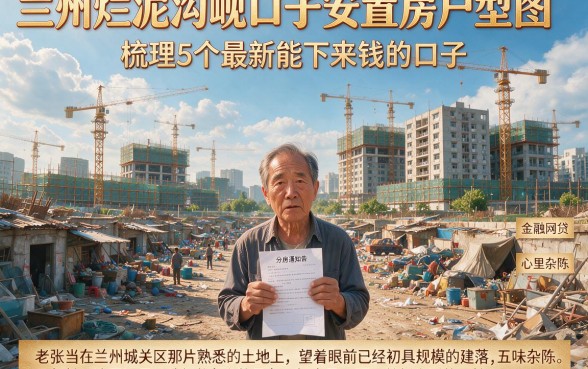 兰州烂泥沟岘口子安置房户型图，梳理5个最新能下来钱的口子