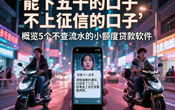 能下五千的口子不上征信的口子,概览5个不查流水的小额度贷款软件