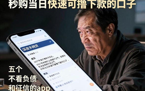 秒购当日快速可撸下款的口子,胪列五个不看负债和征信的app