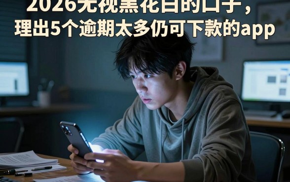 2026无视黑花白的口子，理出5个逾期太多仍可下款的app