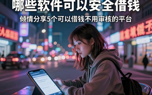 哪些软件可以安全借钱，倾情分享5个可以借钱不用审核的平台