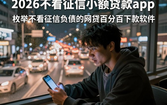 2026不看征信小额贷款app,枚举五个不看征信负债的网贷百分百下款软件
