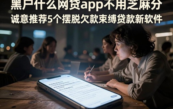 黑户什么网贷app不用芝麻分,诚意推荐5个摆脱欠款束缚贷款新软件