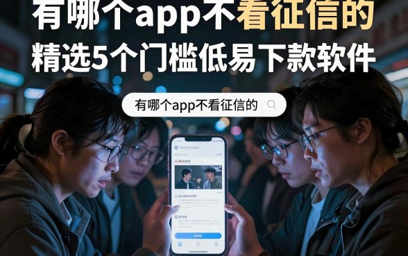 有哪个app不看征信的,精选5个门槛低易下款软件