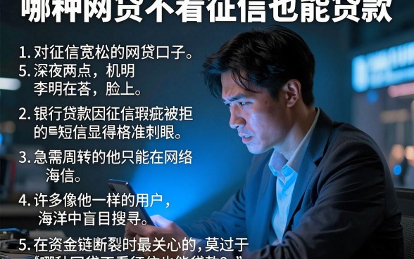 哪种网贷不看征信也能贷款,详细阐述5个对征信宽松的网贷口子