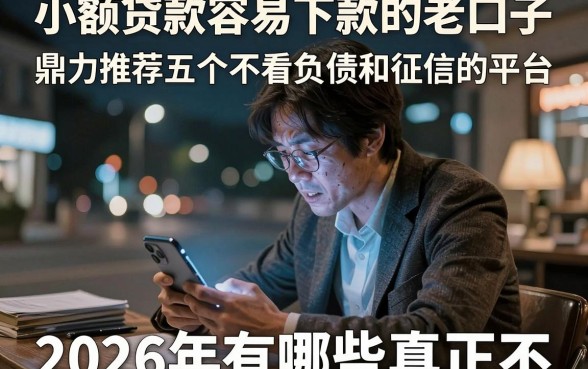 小额贷款容易下款的老口子，鼎力推荐五个不看负债和征信的平台