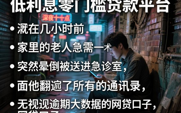 低利息零门槛贷款平台,详细阐述五个真正无视逾期大数据的网贷口子