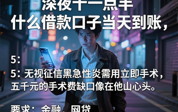 什么借款口子当天到账,条列5个无视征信黑白100%秒下网贷软件