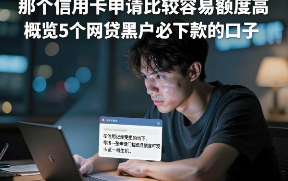 那个信用卡申请比较容易额度高,概览5个网贷黑户必下款的口子
