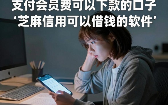 支付会员费可以下款的口子,理出五个芝麻信用可以借钱的软件