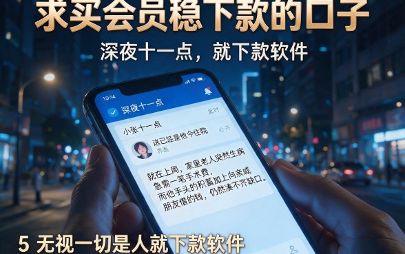 求买会员稳下款的口子,详细阐述5个无视一切是人就下款软件