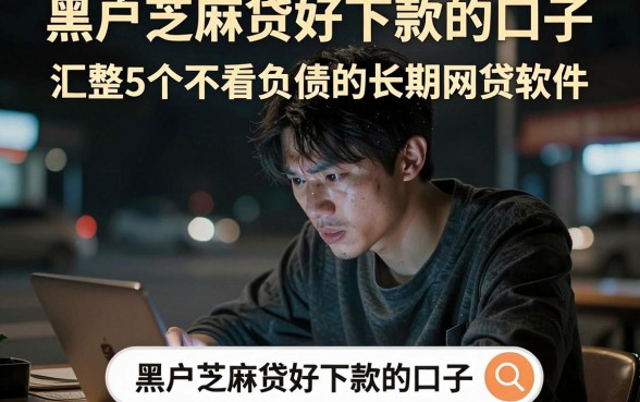 黑户芝麻贷好下款的口子,汇整5个不看负债的长期网贷软件