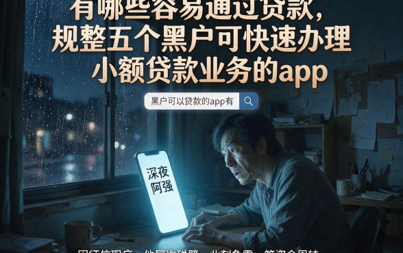 有哪些容易通过贷款,规整五个黑户可快速办理小额贷款业务的app