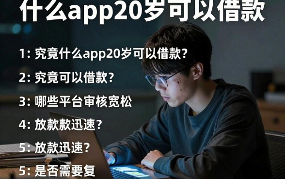 什么app20岁可以借款,罗列五个最新能下来钱的app