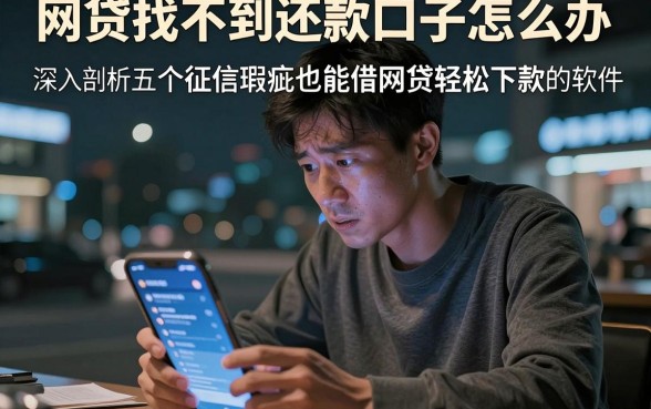 网贷找不到还款口子怎么办,深入剖析五个征信瑕疵也能借网贷轻松下款的软件