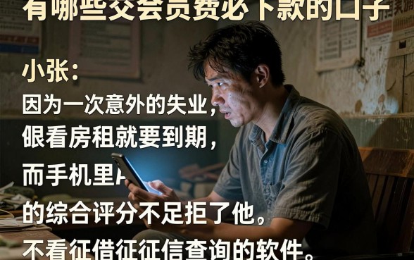 有哪些交会员费必下款的口子,规整五个不看征信查询的软件