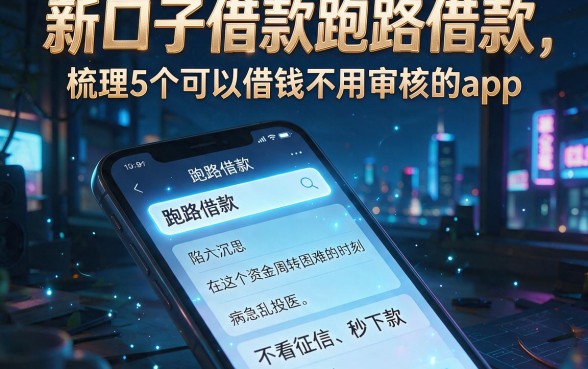 新口子借款跑路借款，梳理5个可以借钱不用审核的app