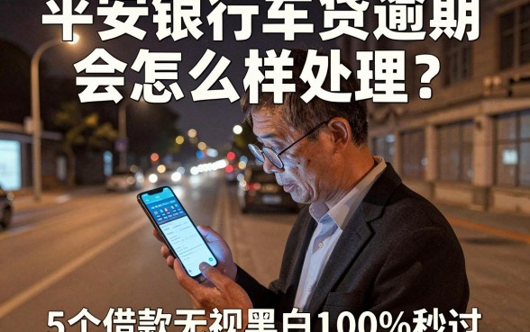 平安银行车贷逾期会怎么样处理，深入剖析5个借款无视黑白100%秒过