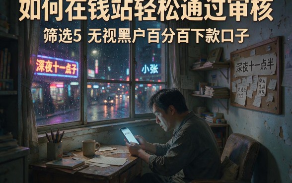 如何在钱站轻松通过审核，筛选5个无视黑户百分百下款口子