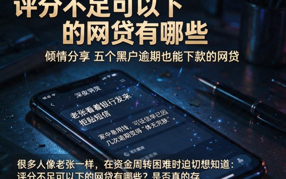 评分不足可以下的网贷有哪些，倾情分享五个黑户逾期也能下款的网贷