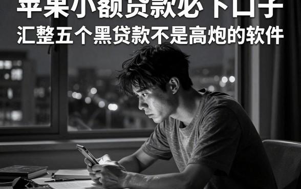 苹果小额贷款必下口子,汇整五个黑白贷款不是高炮的软件
