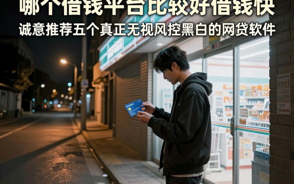 哪个借钱平台比较好借钱快，诚意推荐五个真正无视风控黑白的网贷软件