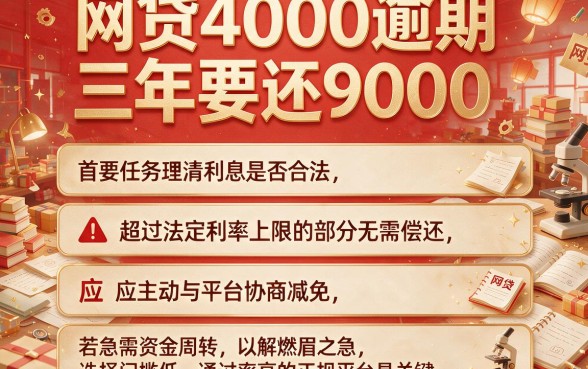 网贷4000逾期三年要还9000,理出五个贷款通过高的app