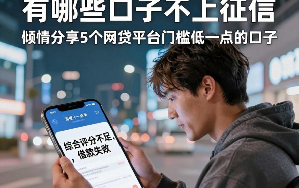 有哪些口子不上征信，倾情分享5个网贷平台门槛低一点的口子