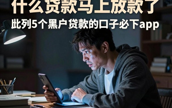 什么贷款马上放款了,胪列5个黑户贷款的口子必下app