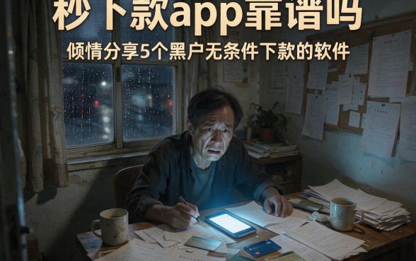 秒下款app靠谱吗，倾情分享5个黑户无条件下款的软件