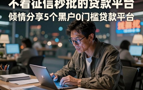 不看征信秒批的贷款平台,倾情分享5个黑户0门槛贷款平台