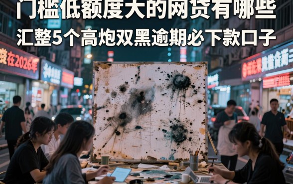 门槛低额度大的网贷有哪些,汇整5个高炮双黑逾期必下款口子
