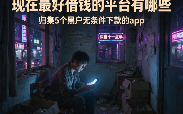 现在最好借钱的平台有哪些,归集5个黑户无条件下款的app