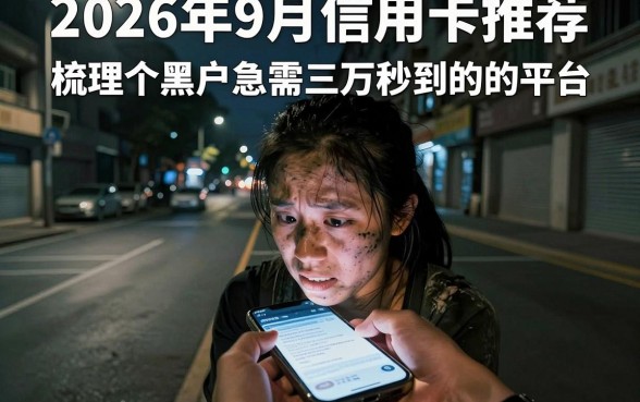 2026年9月信用卡推荐，梳理五个黑户急需三万秒到的的平台