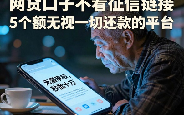 网贷口子不看征信链接,详细阐述5个大额无视一切还款的平台